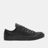 CONVERSE CHUCK TAYLOR ALL STAR LEATHER - LOW TOP BLACK BLACK 2