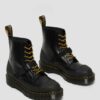 DR MARTENS 1460 BEX TECH MADE IN ENGLAND LEATHER LACE UP BOOTS - BLACK SMOOTH+DUAL ORIGINAL 3