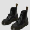 DR MARTENS 1460 BEX TECH MADE IN ENGLAND LEATHER LACE UP BOOTS - BLACK SMOOTH+DUAL ORIGINAL 5