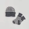 Baby Merino Striped Beanie & Socks NZ Made 2