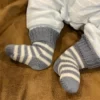 Baby Merino Striped Beanie & Socks NZ Made 5