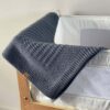 Personalised Baby Merino Blanket Grey