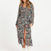 Sass June Long Sleeve Midi Dress - Patchwork Floral 2