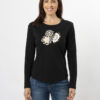 Stella + Gemma Long Sleeve Tee - Black Folk Floral